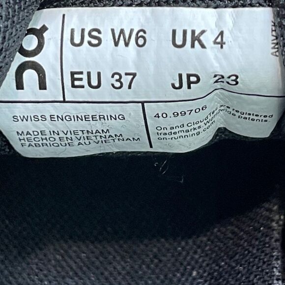 On Running Cloud X Black Asphalt Grey - 40.99706 | Women's 6 | NEW - Picture 9 of 10